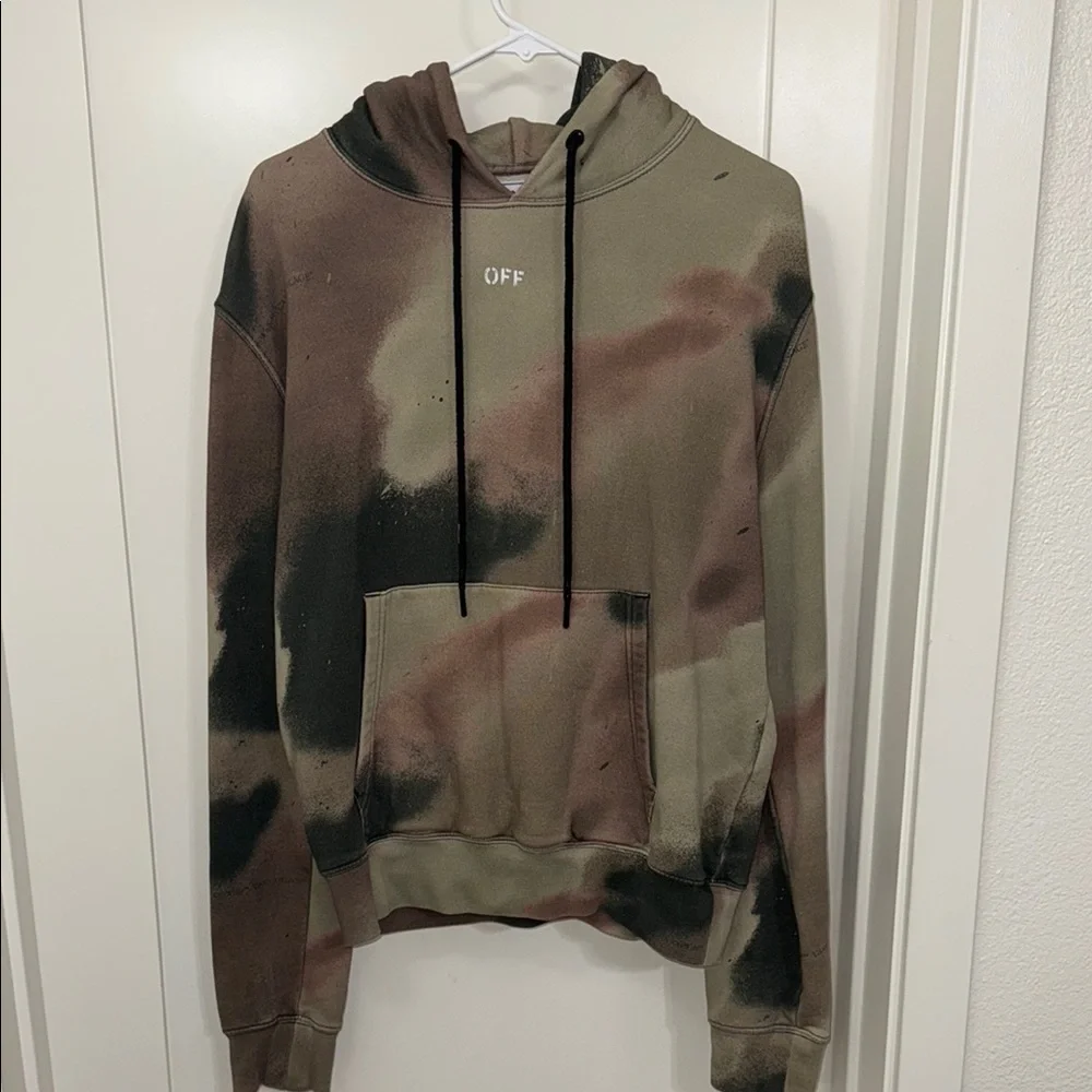 Off White Camouflage Hoodie Size S LIMITE EDITION